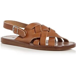 RE/DONE Womens Fisherman Brown Slip On Strappy Strappy Sandals Shoes New